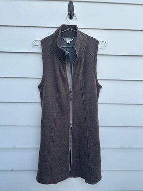 Wool mix sweater vest dress